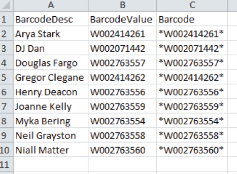 Printing Barcodes 003