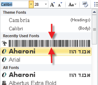 Printing Barcodes 010