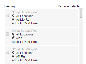 unscheduled day created list